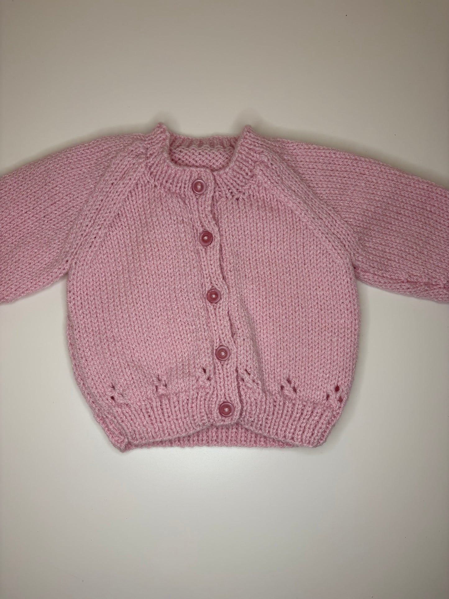 0-3 Months Personalised Hand Knitted Cardigan