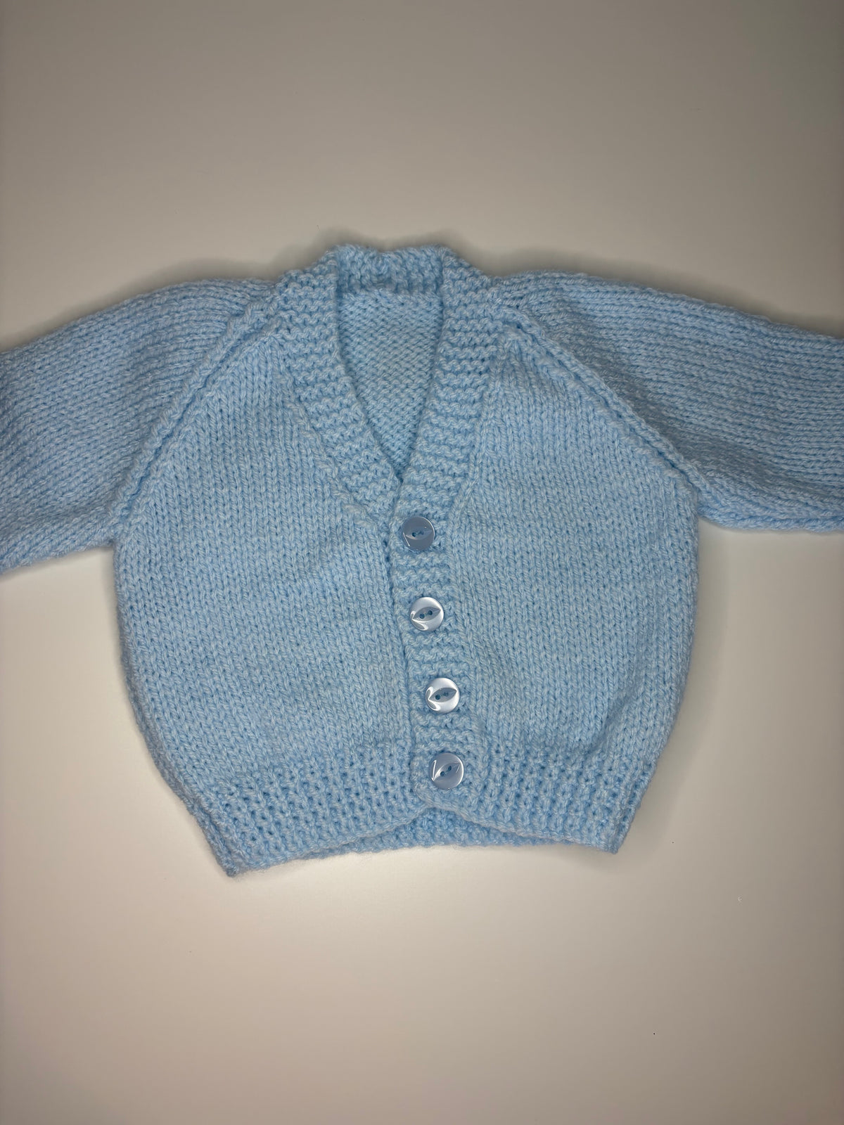 0-3 Months Personalised Hand Knitted Cardigan