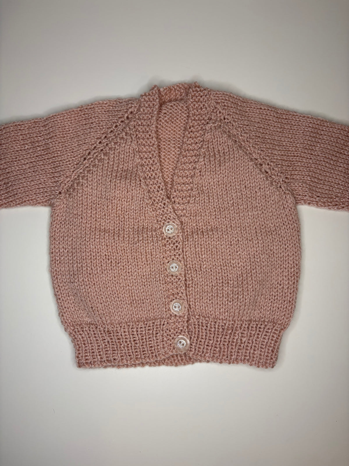 3- 6 Months Personalised Hand Knitted Cardigan