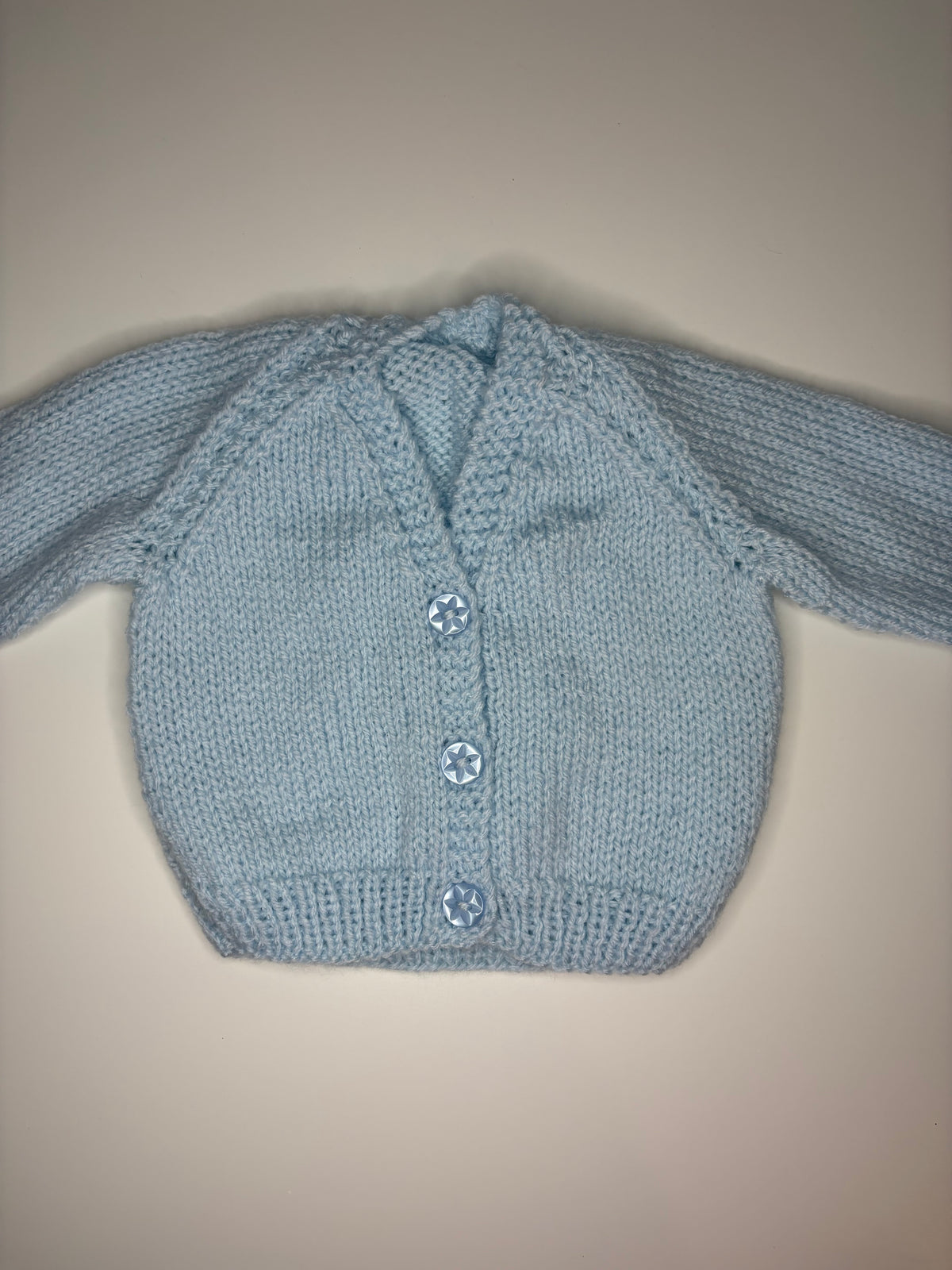 Newborn Personalised Hand Knitted Cardigan