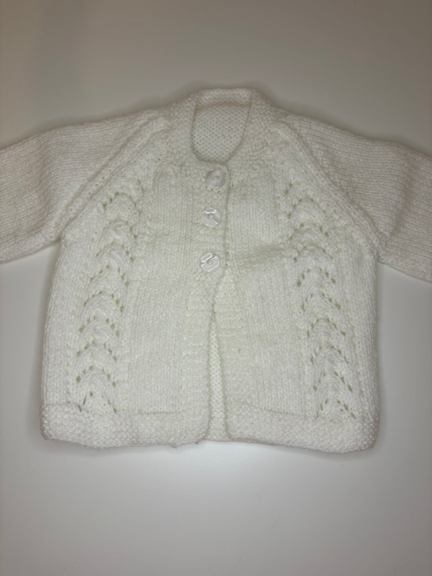 0-3 Months Personalised Hand Knitted Cardigan
