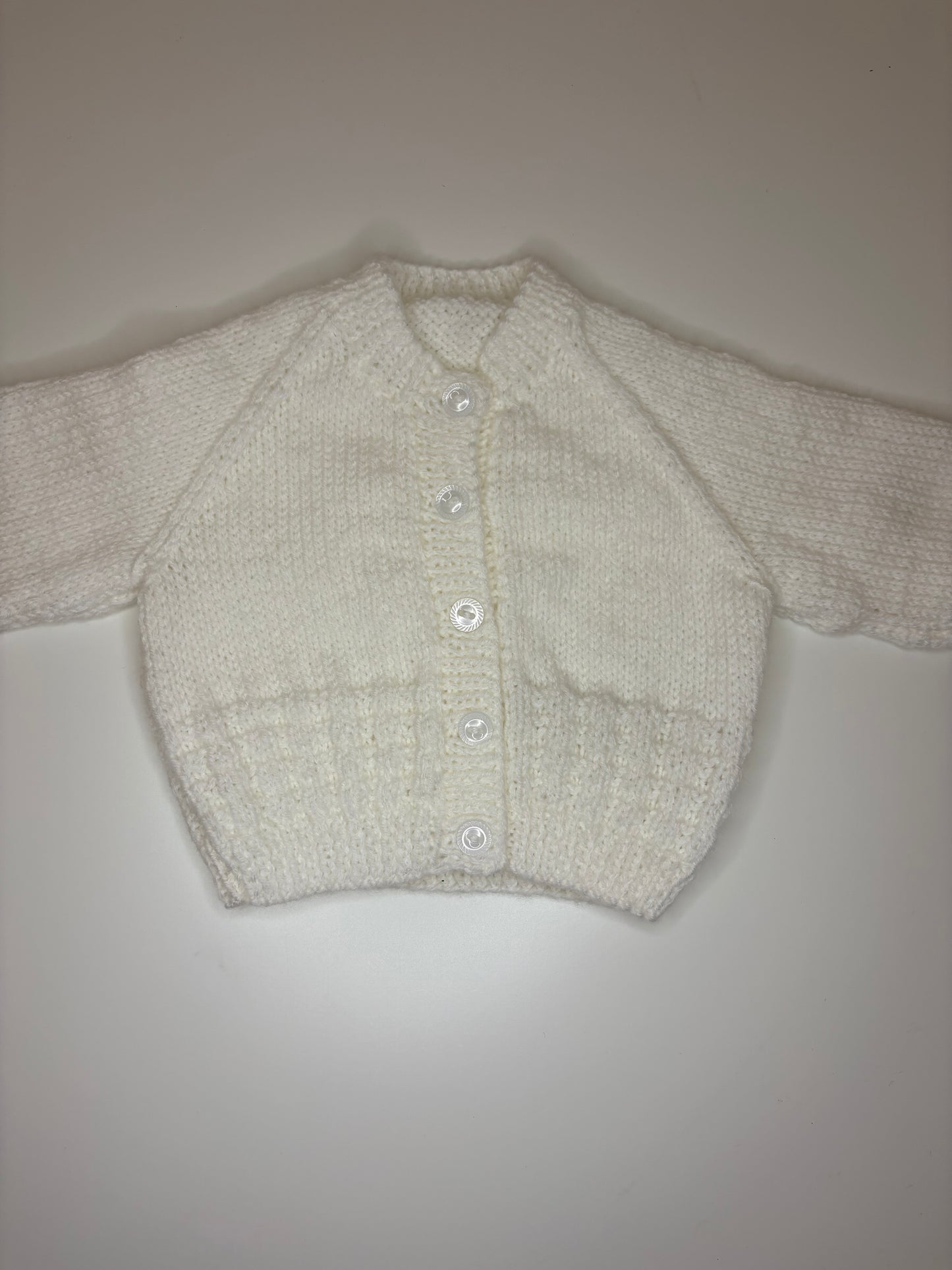 Newborn Personalised Hand Knitted Cardigan