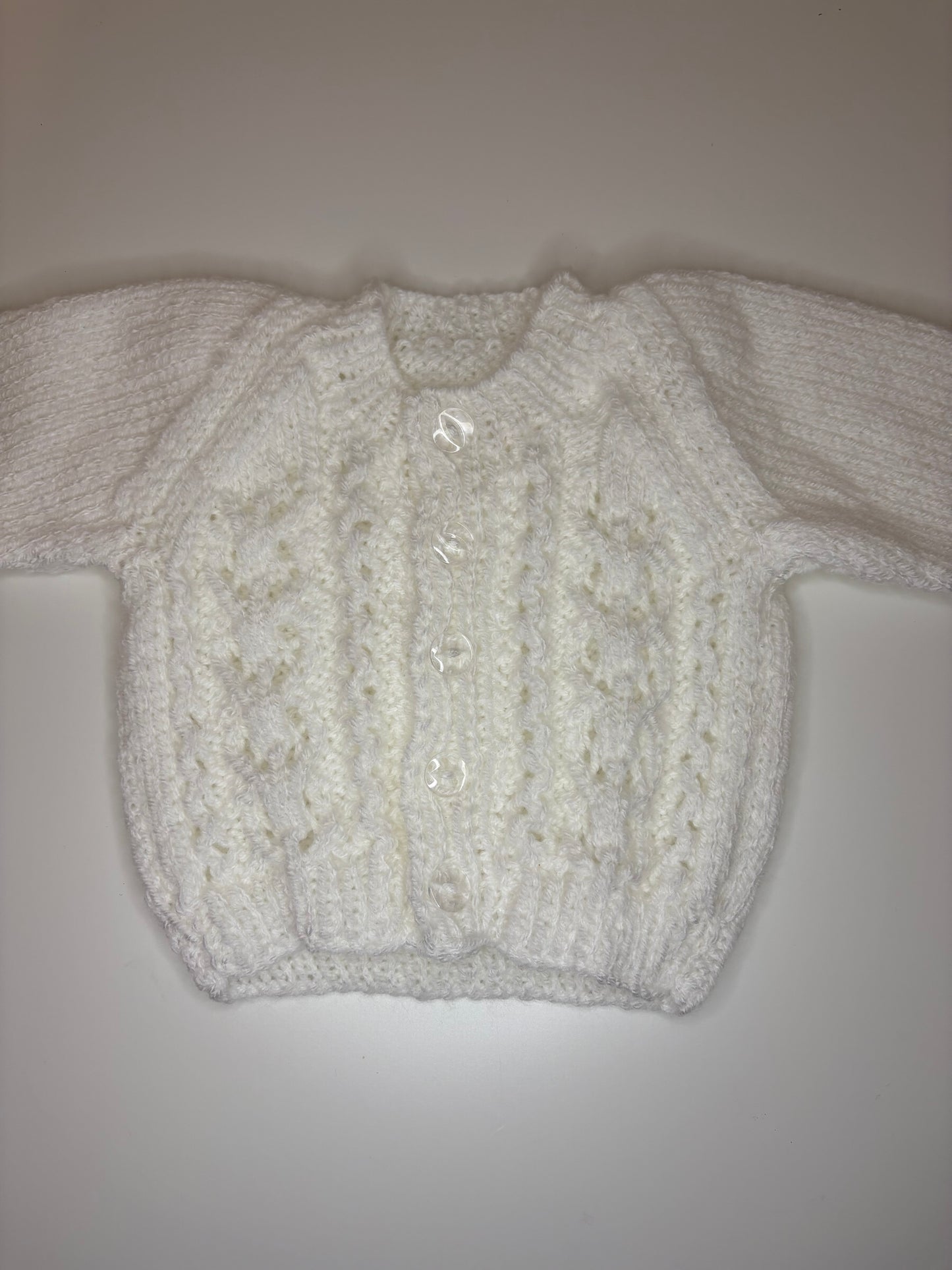 Newborn Personalised Hand Knitted Cardigan