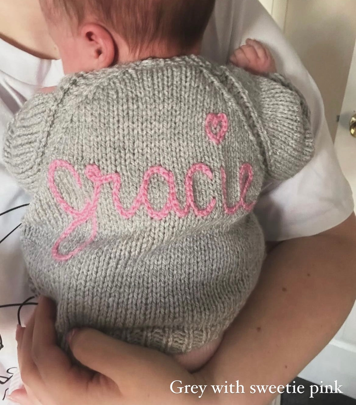 1-2 Years Personalised Hand Knitted Cardigan