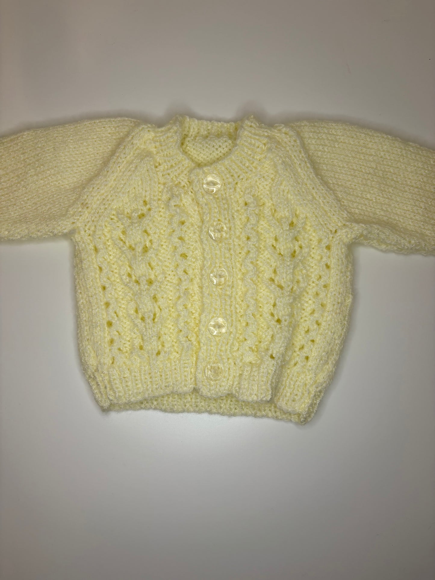 Newborn Personalised Hand Knitted Cardigan