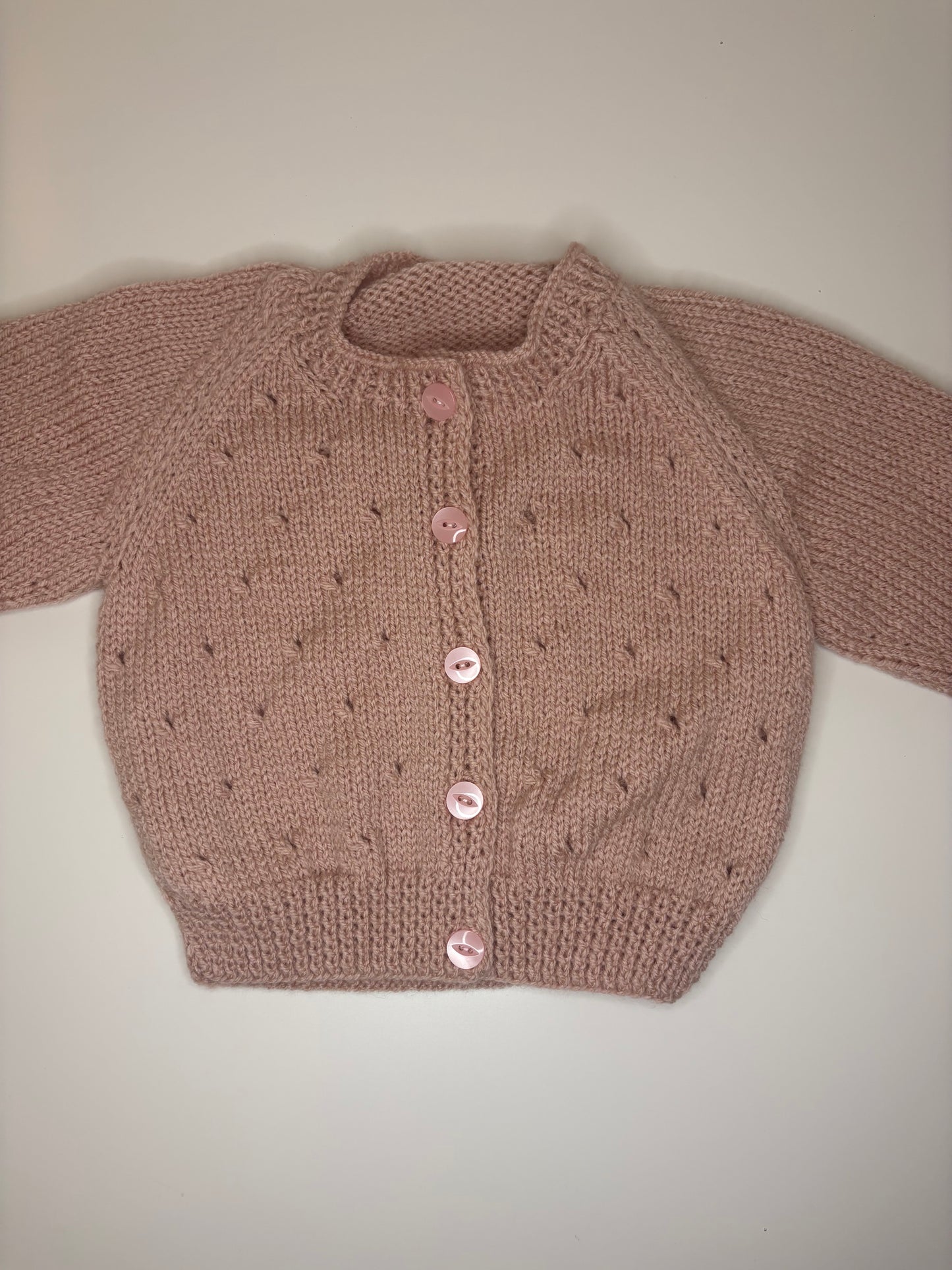 6-12 Months Personalised Hand Knitted Cardigan
