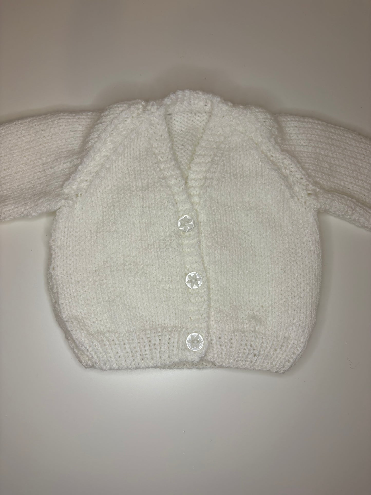 Newborn Personalised Hand Knitted Cardigan