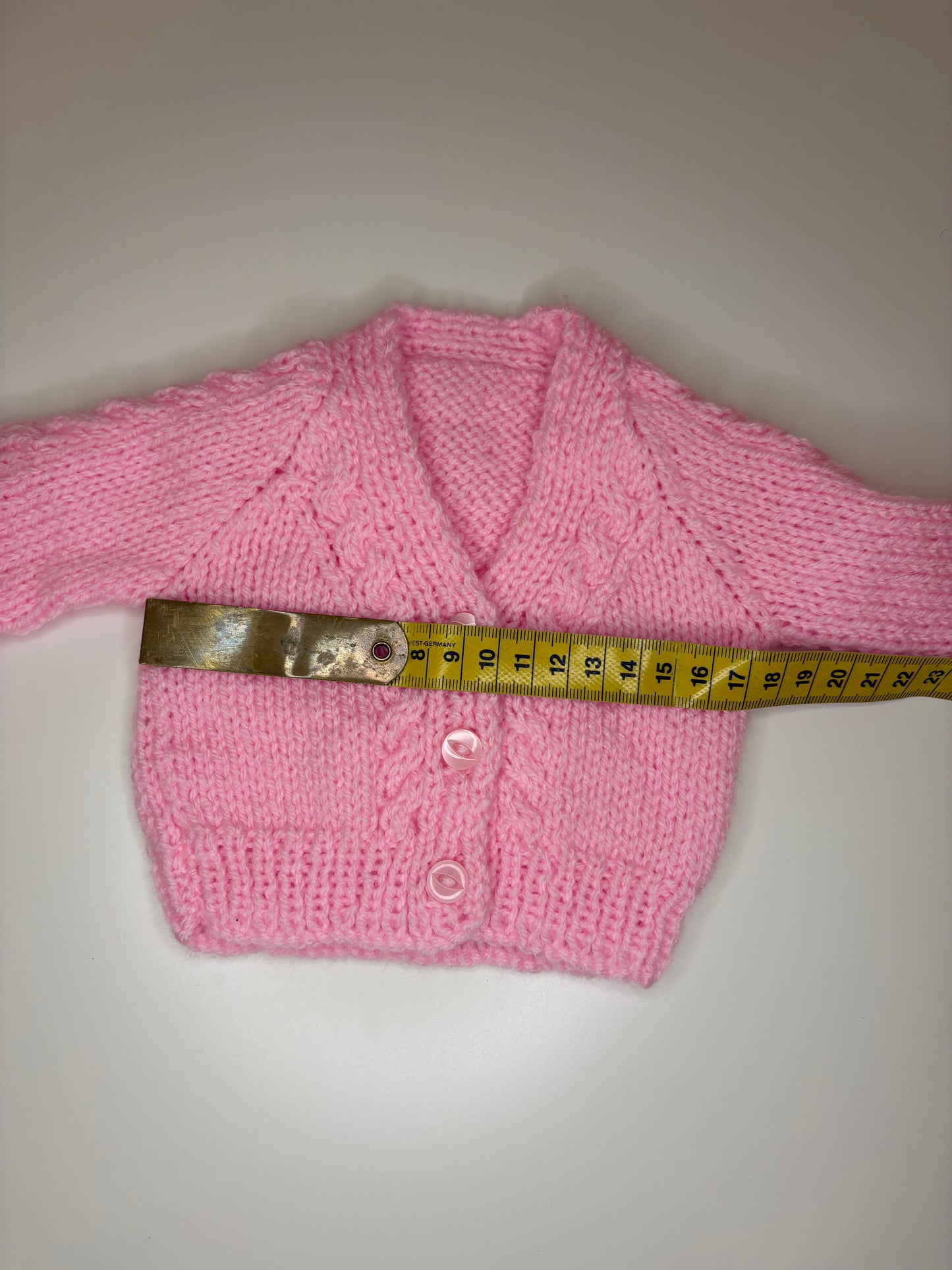 Premature Baby Personalised Hand Knitted Cardigan