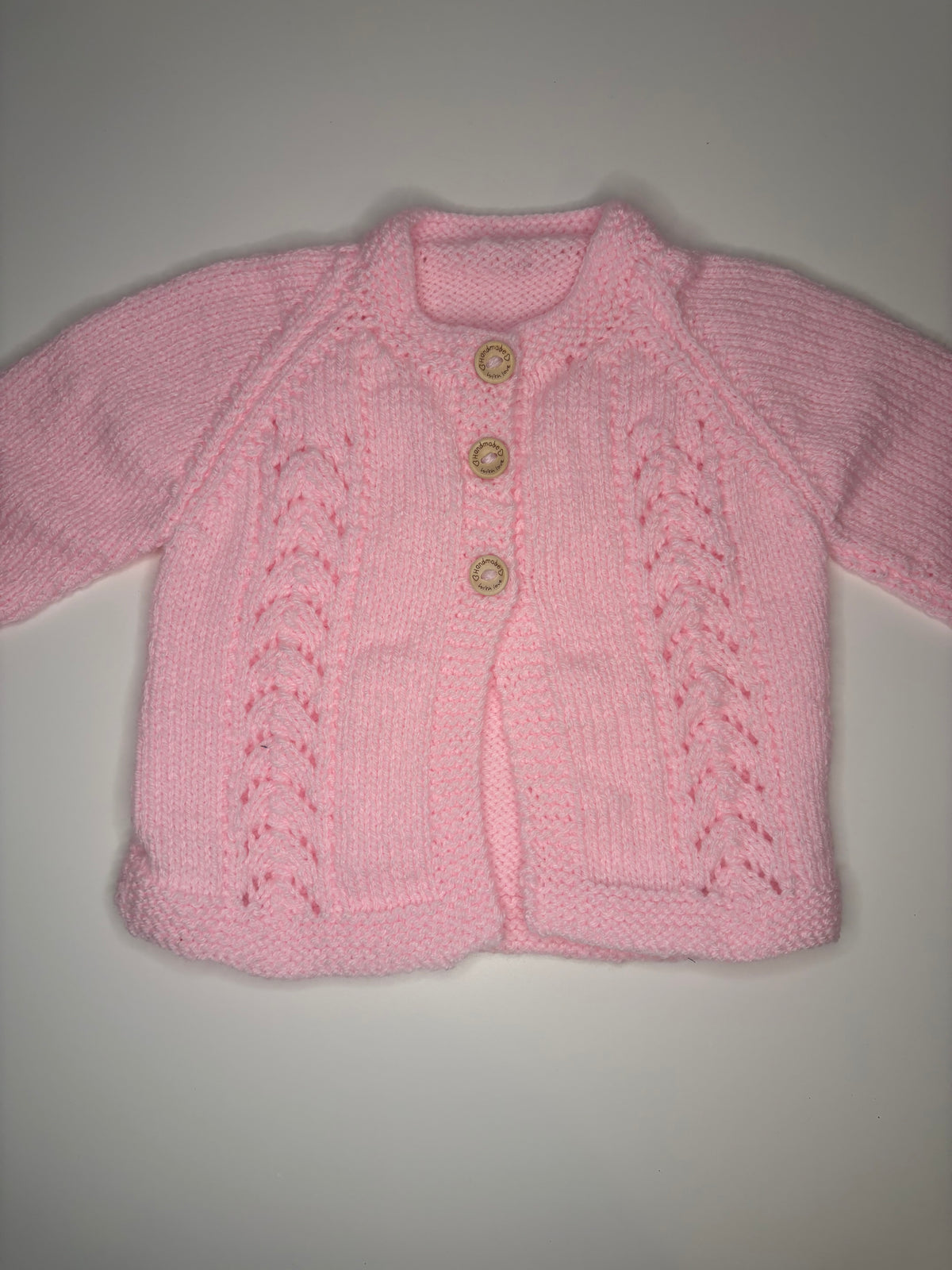 3- 6 Months Personalised Hand Knitted Cardigan