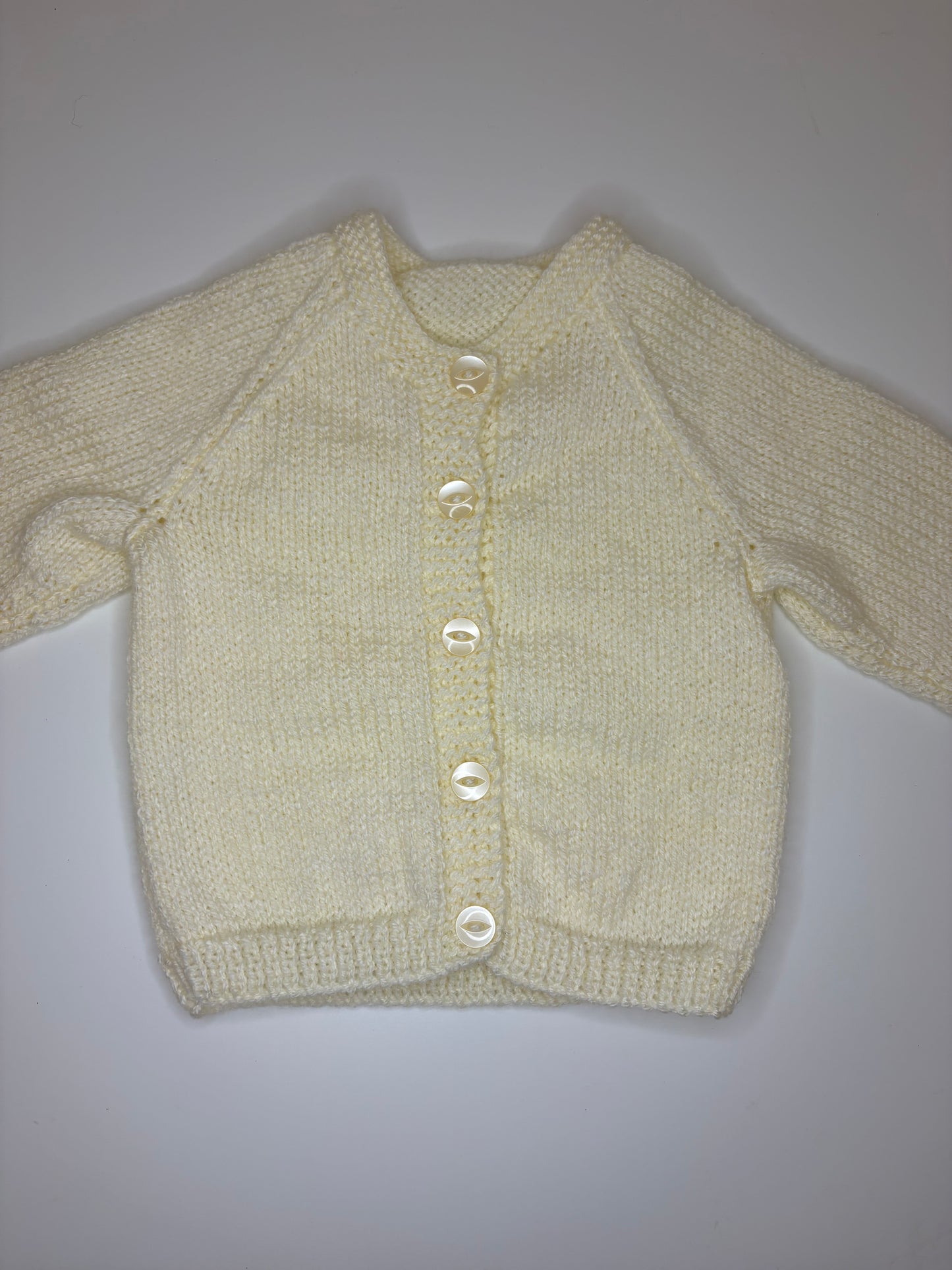 3- 6 Months Personalised Hand Knitted Cardigan