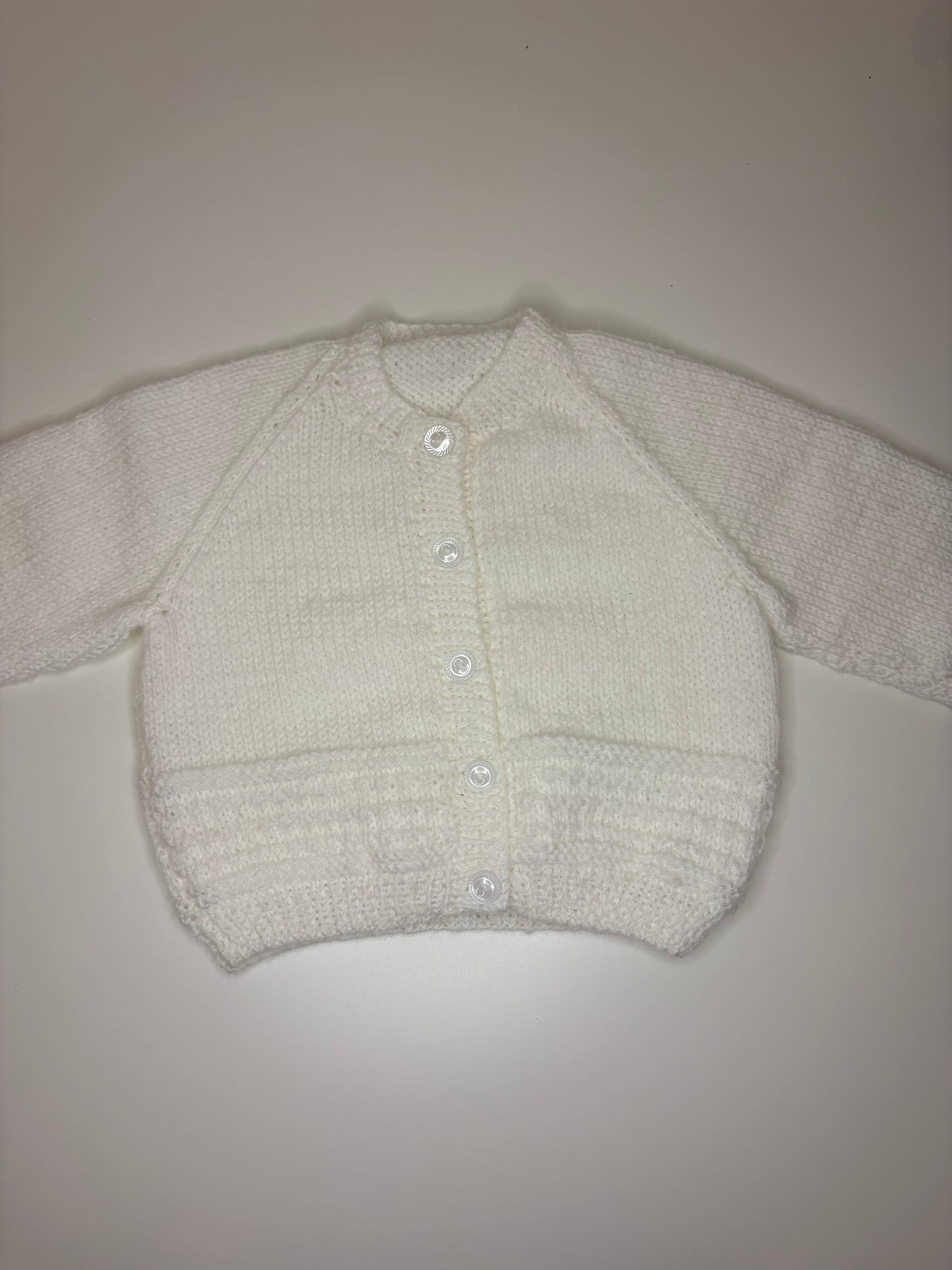 0-3 Months Personalised Hand Knitted Cardigan
