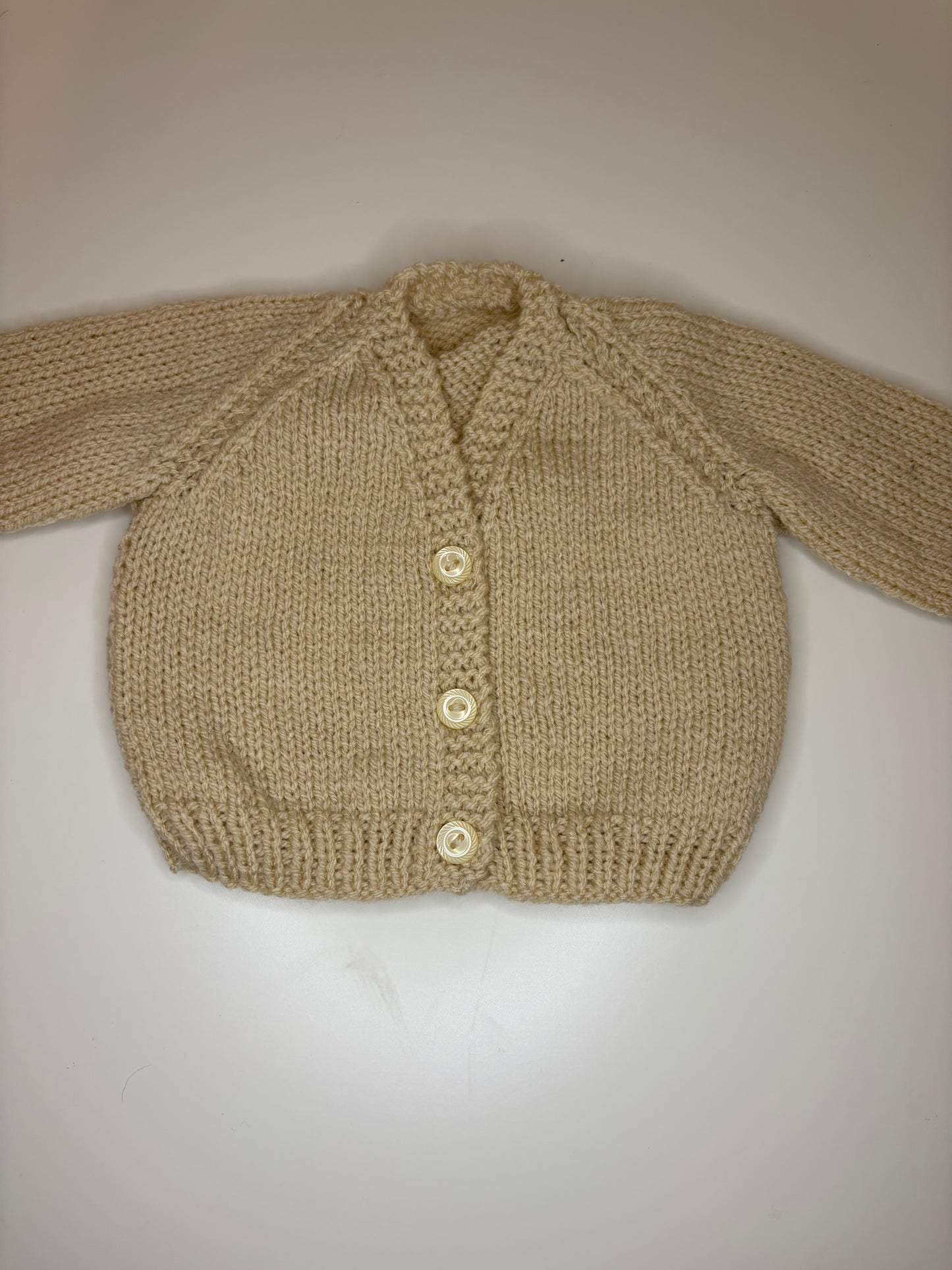 Newborn Personalised Hand Knitted Cardigan