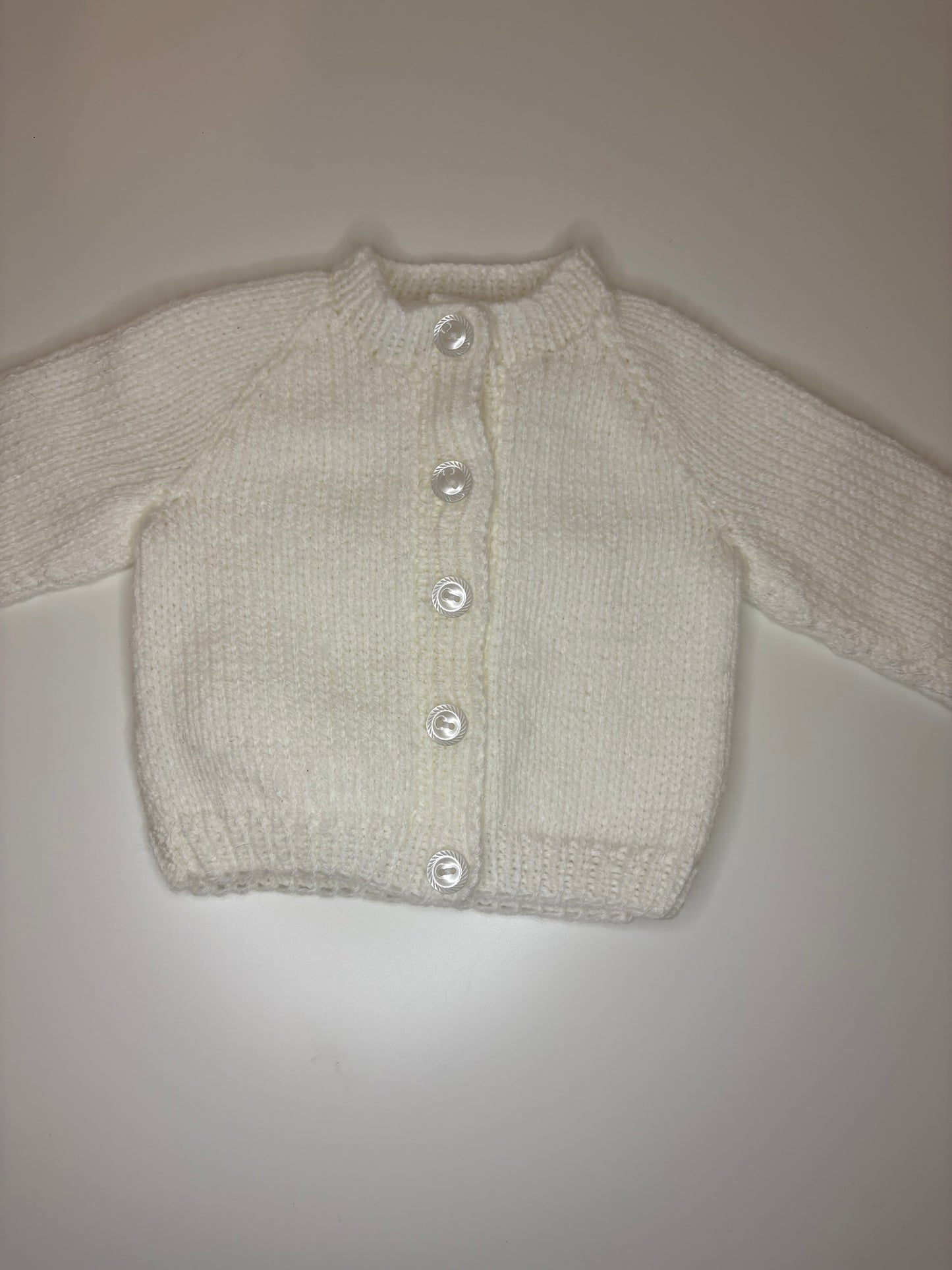 Newborn Personalised Hand Knitted Cardigan