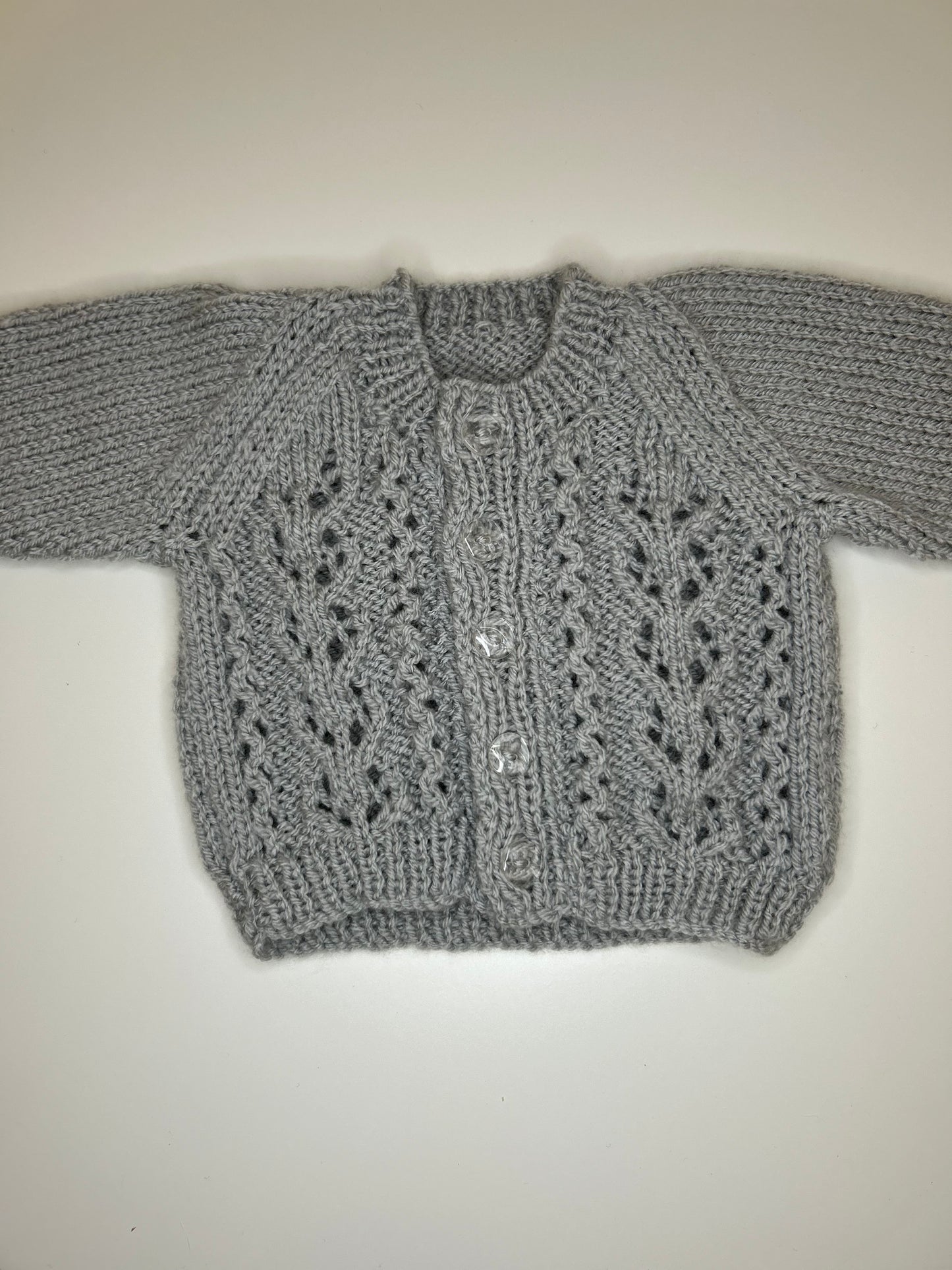 Newborn Personalised Hand Knitted Cardigan